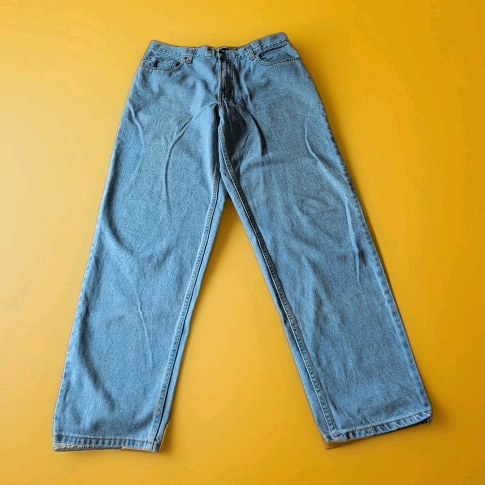 Vntg Levis 560 Jeans 36x34 Mens Blue Denim Loose Fit Tapered Light Wash Cotton